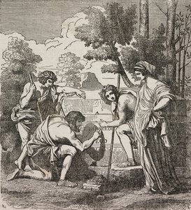 Herders van Arcadië (illustratie) door Nicolas Poussin