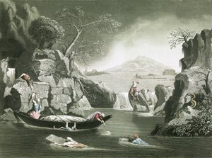 De zondvloed door Nicolas Poussin