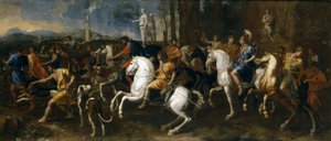 De Jacht van Meleager, 1634-9 door Nicolas Poussin