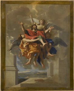 De extase van Sint Paulus, 1650 door Nicolas Poussin