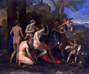 Venus en Mars door Nicolas Poussin