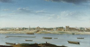 Port Saint-Bernard, gezien vanaf het Arsenal door Nicolas Raguenet