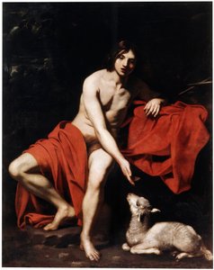 Sint Johannes de Doper in de Wildernis door Nicolas Regnier