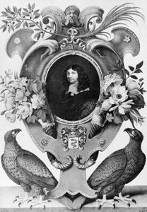 Portret van Jean-Baptiste Colbert (1619-1683), Franse staatsman, gravure door Nicolas Robert (1614-1685) door Nicolas Robert