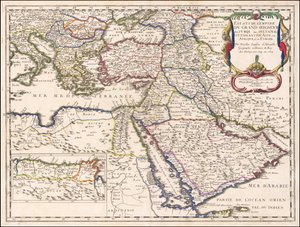1654 kaart - Landgoederen van het Rijk van de Grote Heer der Turken of Sultan van de Ottomanen in Azië, Afrika en Europa