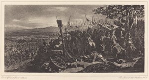 Slagveld door Nicolas Toussaint Charlet