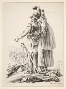 Deux Cuirassiers a pied