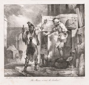 Lithografische Schetsen door Charlet: Vorm voor Kleur door Nicolas Toussaint Charlet
