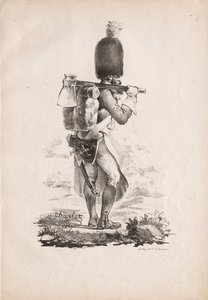 Militaire kostuums: Infanteriesappeur, 1817-1818