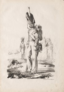 Militaire Kostuums: Infanterie Sergeant, 1817-18 door Nicolas Toussaint Charlet