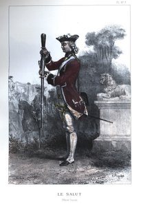 Officier van de Zwitserse Garde door Nicolas Toussaint Charlet