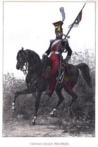 Poolse Lansier van de Keizerlijke Garde door Nicolas Toussaint Charlet