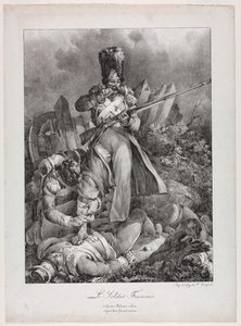 De Franse Soldaat (Le Soldat français) door Nicolas Toussaint Charlet