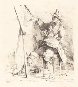 De Uithangbord Schilder door Nicolas Toussaint Charlet