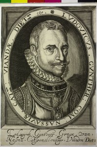 Graaf van Nassau-Dillenburg Lewis Guenther door Nicolas de Clerck