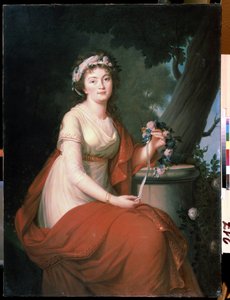 Portret van gravin Tatiana Yusupova door Nicolas de Courteille