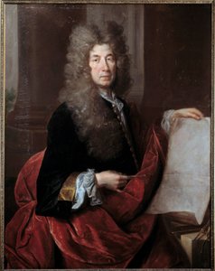 Portret van Jules Hardouin Mansart door Nicolas de Largillière