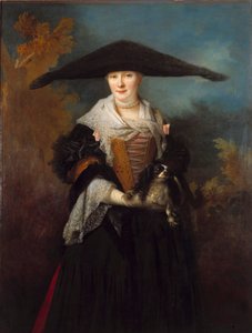 Portret van de mooie Straatsburg Schilderij door Nicolas de Largilliere (1656-1746) 1703 Straatsburg, Musée des Beaux Arts.