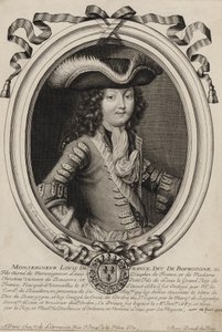 Gegraveerd portret van Lodewijk, hertog van Bourgondië (1682-1712)