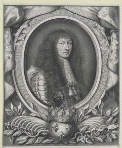 Koning van Frankrijk Lodewijk XIV (gravure)