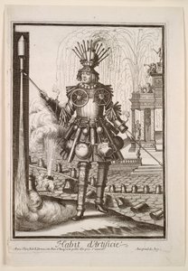 Fantasiekostuums: Kostuum van de Vuurwerkmaker, ca. 1690 door Nicolas de Larmessin II