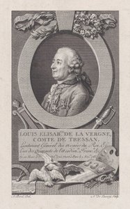 Portret van Louis Elisabeth de La Vergne, Comte de Tressan door Nicolas de Launay