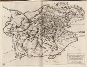 Topografische kaart van het oude Rome door Nicolaus Beatrizet