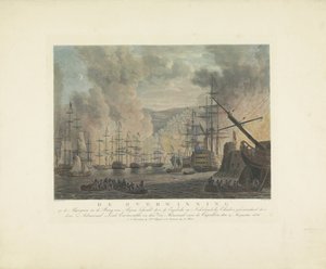 Bombardement van Algiers, 1816 door Nicolaus Heideloff