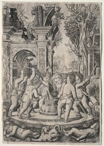 Het lot van de boze tong door Nicoletto da Modena