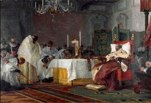 De laatste momenten van Charles-Emmanuel I van Savoye (1562-1630) door Nicolo Barabino