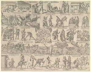 De wereld op zijn kop Il Mondo alla Riversa, 1552-79 door Nicolo Nelli