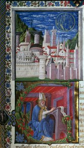 Sint Augustinus schrijft door Nicolo Polani