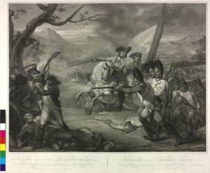 Op 19.10.1796 Aartshertog Karl in de slag bij Emmendingen door Nicolo Schiavonetti