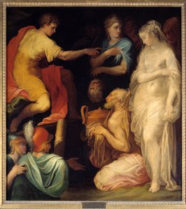 De continentie van Scipio na zijn overwinning in de Punische Oorlog door Nicolo dell Abate