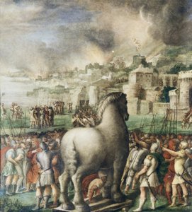 Trojaans paard door Nicolò dell