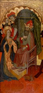 Sint-Katharina van Alexandrië voor de Romeinse keizer door Nicolás Solano