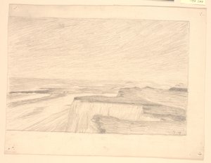 Uitzicht over duinen en strand bij Bovbjerg door Niels Jakob Jakobsen Bjerre