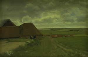 Bij een West-Jutlands Tegelwerk. Grijs Weer