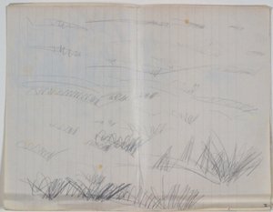 Landschapsschets door Niels Larsen Stevns