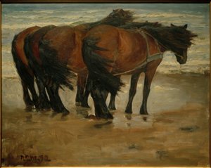 Vier paarden. Kandestederne door Niels Pedersen Mols