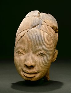 Hoofd van een figuur, Owo (terracotta) door Nigerian
