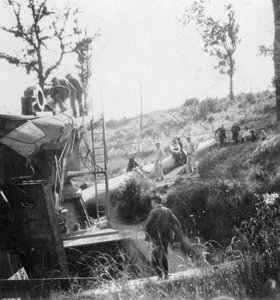 Grote Bertha, het Duitse kanon dat Parijs bombardeerde, Eerste Wereldoorlog, ca. 1918