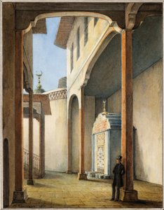 Pushkin in het paleis van de Khan van Bakhchisaray, 1837