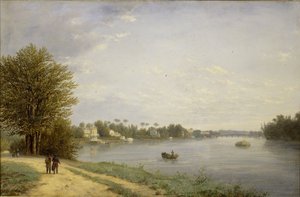 Uitzicht op het Yelagin-eiland door Nikanor Grigoryevich Chernetsov