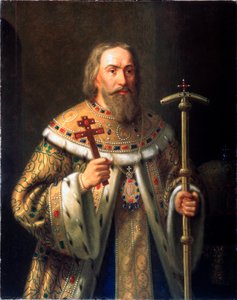 Portret van patriarch Filaret van Moskou (Fyodor Nikitich Romanov) door Nikanor Leontievich Tiutriumov