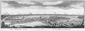 Uitzicht op de Nevyansk IJzerwerken, 1769 door Nikita Fyodorovich Chelnakov