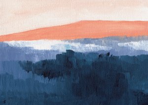 De mistige Blauwe Bergen