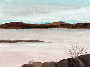 Misty Mountain Lake door Nikita Jariwala
