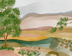 Rustig uitzicht op de vallei door Nikita Jariwala