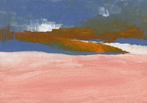 Roze woestijnhorizon door Nikita Jariwala